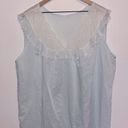 Vintage Blue  Nightgown Housedress Lace Frill Floral Grandma Grandmacore Granny Photo 1