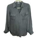 L'Agence  SILK BUTTON DOWN BLOUSE Photo 0