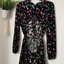 Open Edit NWT  Floral Velvet Cut Out Back Mini Dress Photo 9