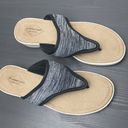 st. john's bay  Memory Foam Thong Comfort Zomp Black Sandal Size 8 Photo 3