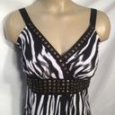 Alfani  Black & White Print Embellished Sleeveless Top 10 Photo 2