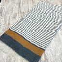 Abercrombie & Fitch  Blue Stripe Fringed Blanket Scarf Photo 5