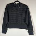 Cynthia Rowley NWT Rowley Fitness Black Perforated Mesh Pullover Photo 3