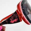 Dove Judith Leiber vintage black red etched  floral rhinestone sunglasses w/ case Photo 7