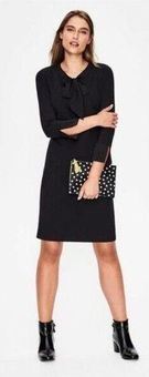 Boden Black Josie Ponte Bow Neckline Dress Size 4 40 From Emily