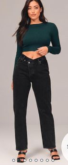 Abercrombie and Fitch + Curve Love High Rise Dad Jeans