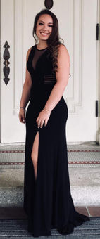 Macy's black prom on sale dress