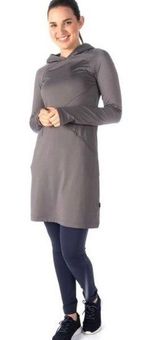 Betabrand Red Eye Black Hooded Travel Dress Size Medium