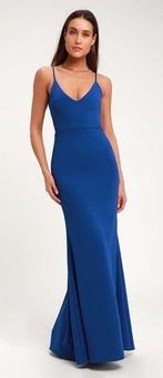 Royal Blue Maxi Dress - Mermaid Maxi Dress - Backless Maxi Dress - Lulus