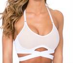 Bombshell sportswear NEW Sports Bra Medium Seamless Snap