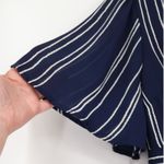 Stilettos  Striped Romper Maxi Skirt Overlay Navy White Flutter Sleeve Size XL Photo 10