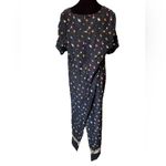 Spago Vintage 90s Boho Hippie Whimsygoth Woodland Floral Short Sleeve Maxi Dress Size 14 Photo 6