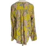 Tolani NEW  Collection Size Medium  Top Blouse Pleated Colorful Long Sleeve Photo 3