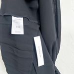 Reformation  | NWT Portia Scarf High Draped Neck Open Cowl Back Midi Dress Black Photo 7