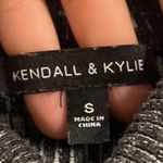Kendall + Kylie Gray Black Cowl Neck Sweater Tank Photo 1
