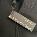 Banana Republic  Lenzing Classic Black Knit Bomber Jacket Size Large NWT Photo 5