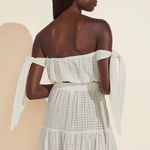 Eberjay New eberjey Andy Portola Blouse Ecru White Eyelet Off Shoulder size medium Photo 1