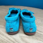 Minnetonka  Thunderbird Animikii Moccasin Loafer Turquoise Leather Women’s 7 Photo 5