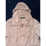 Ralph Lauren Lauren Women's Pink Trench Coat Midi Sz Medium Photo 4