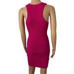 superdown  Barbie Pink Ribbed Racerback Tank Dress Size Small Photo 4