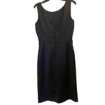 White House | Black Market  Black Ruched Midi Dress Photo 1