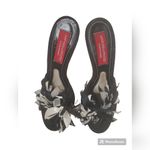 ANDREA PFISTER Ribbon & Rhinestone Sexy Party Heels Sandals Sz 40.5 Photo 1