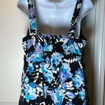 Swimsuits For All Black Tie Sides Tankini Swimsuit Aquabelle Size 20 GUC #1262 Photo 4