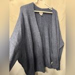Old Navy  Blue Cardigan Women's Oversized Open Front Cozy Soft Fall size Large Photo 4