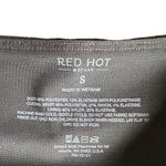 Spanx  Red Hot Faux Leather‎ Shaping Black Leggings Sz S Photo 2