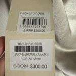 Bec & Bridge  Claudia Champagne Satin Cut Out Straight Neck Midi Dress Size 4 Photo 11