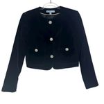 Antonio Melani x Born on Fifth Constance Button Front Woven Velvet Jacket Size 0 Photo 2