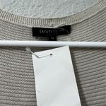 Lafayette 148  New York Women's V-Neck Sleeveless Beige Sweater XL Pullover Photo 2