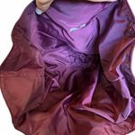 Neiman Marcus Purse Burgundy Faux Leather Tote Maroon Shoulder Bag Photo 8