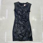 Sea NY Lace and Leather Mini Dress Black Size 2 Photo 4