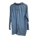 J.Jill Linen Blend Women's Tunic/Dress Popover Shirt Chambray Medium Photo 10