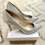 Jessica Simpson Silver Sparkle Pointed Toe High Heels Photo 4