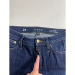 J.Crew Demi Boot Crop Jeans Women's Size 26 Dark Wash Frayed Hem Denim BT563 Photo 4