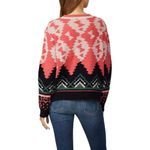 Anthropologie Aldomartins Pink Abstract Designer Sweater Pink Size: 16 Photo 3