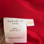 Eywasouls Malibu Maria Red Floral Tiered Maxi Dress Size XS/S Elegant Vacation Photo 3