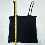 Brandy Melville  Smocked Ally Tank Top - Black Photo 6