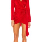 superdown Sophie Draped Mini Dress in Red Photo 0