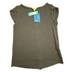 Market & Spruce Stitch Fix Bravyan Button Back Detail Knit Top Size Medium Gray Photo 0