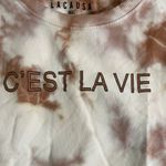 Lacausa NWT  (Anthropologie),C'est La Vie Tie Dye Crewneck Sweatshirt, Size M Photo 5