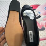 Steve Madden Elegant Black Leather Ballet Flats Photo 3