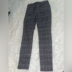 SO  black white plaid pants skinny slacks woman’s size 7 Photo 2