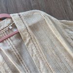 Soft Surroundings  ivory & gold sequin topper kimono 3/4 sleeves plus‎ size 1x Photo 4