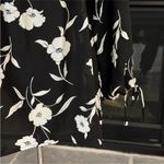 Gibson  Black and White Floral Blouse Photo 4