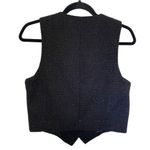 Jason Wu  Black Tweed Metallic Jewel Button Vest Photo 6