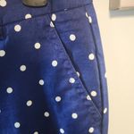 J. CREW Women's Sz 4 Blue White Polka Dot SKIMMER PANT A4178 Photo 3