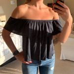 Topshop Off the Shoulder Ruffle Top Photo 0